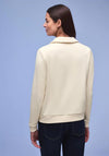 Street One V-Neck Collared Jumper, Cream