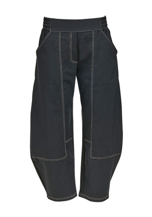 My Soul Stretch Barrel Trousers, Black