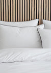 Style Sisters Cotton Piped Duvet Cover Set, White & Black