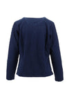 Sunday Textured Zip Up Jacket, Navy