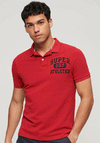 Superdry Vintage Superstate Polo Shirt, Barndoor Red