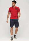 Superdry Vintage Superstate Polo Shirt, Barndoor Red