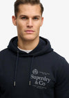 Superdry 1954 Company Hoodie, Dark Navy