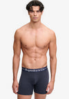 Superdry 3 Pack Organic Cotton Boxer Briefs, Blue