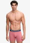 Superdry 3 Pack Organic Cotton Boxer Briefs, Red Marl Multi