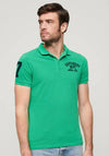 Superdry Applique Polo Shirt, Retro Green