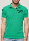 Superdry Applique Polo Shirt, Retro Green