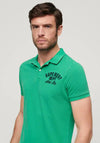 Superdry Applique Polo Shirt, Retro Green
