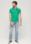 Superdry Applique Polo Shirt, Retro Green