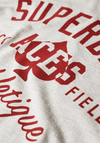 Superdry Athletic College Graphic T-Shirt, Birut Grey Marl
