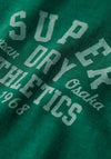 Superdry Athletic College Graphic T-Shirt, Dark Forest Green