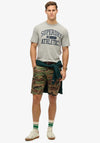 Superdry Athletic Essential Graphic T-Shirt, Grey Marl