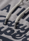 Superdry Athletic Script Graphic Hoodie, Glacier Grey Marl
