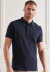 Superdry City Pique Polo Shirt, Eclipse Navy