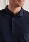 Superdry City Pique Polo Shirt, Eclipse Navy