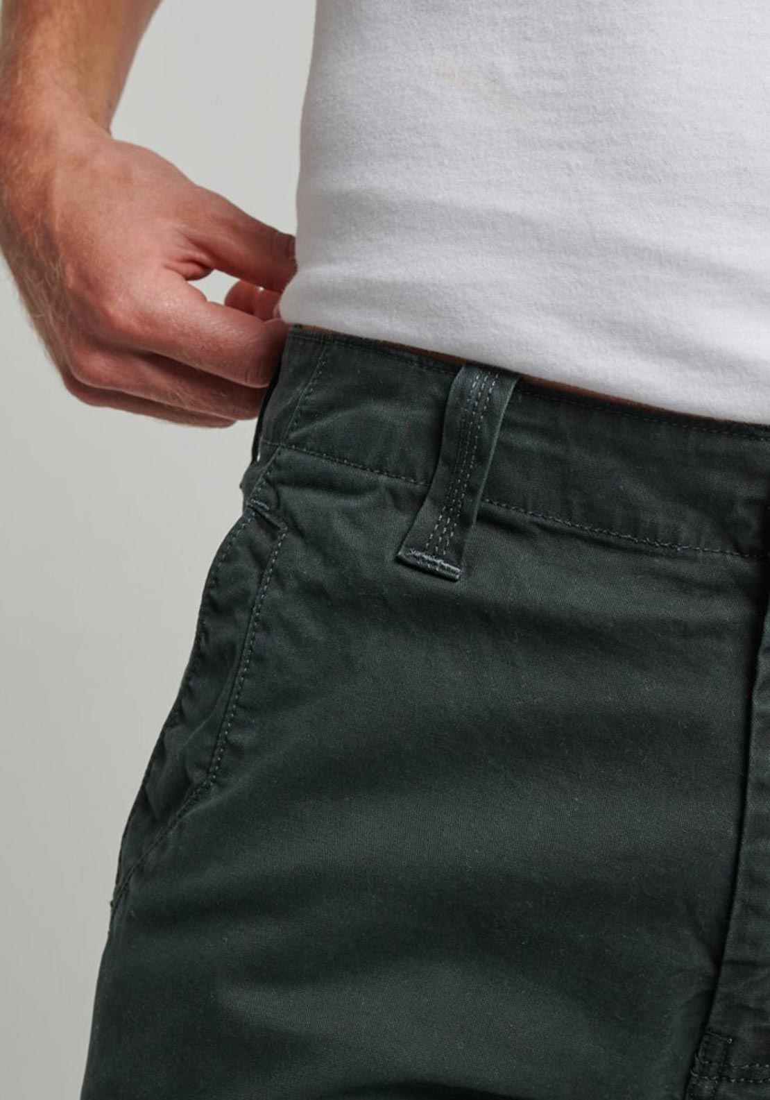 Superdry Core Cargos, Washed Black