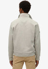 Superdry Core Pique Quarter Zip Sweatshirt, Grey Marl