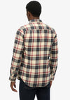 Superdry Cotton Lumberjack Shirt, Navy & Cream Multi