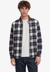 Superdry Cotton Lumberjack Shirt, Navy & White Multi