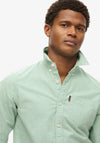 Superdry Cotton Oxford Shirt, Sage Green