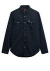 Superdry Cotton Workwear Shirt, Eclipse Navy
