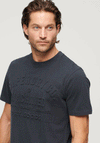 Superdry Embossed Workwear Graphic T-Shirt, French Navy