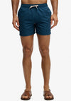 Superdry Embroidered Logo 15 Inch Swim Shorts, Blue Bottle