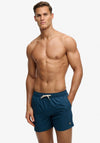 Superdry Embroidered Logo 15 Inch Swim Shorts, Blue Bottle