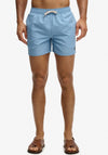 Superdry Embroidered Logo 15 Inch Swim Shorts, Sky Blue
