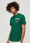 Superdry Embroidery Superstate Athletic Logo T-Shirt, Emerald Green