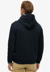 Superdry Essential Embroidered Logo Hoodie, Eclipse Navy