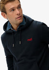 Superdry Essential Embroidered Logo Hoodie, Eclipse Navy