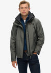 Superdry Hooded Mountain Windbreaker Jacket, Dark Charcoal