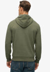 Superdry Essential Embroidered Logo Hoodie, Sage Green Marl
