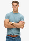 Superdry Essential Embroidered Logo T-Shirt, Blue Grit