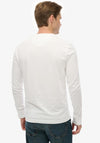 Superdry Essential Grandad Collar Top, Optic White