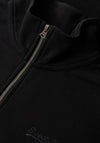 Superdry Essential Logo Half Zip Henley Sweatshirt, Black