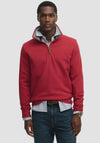 Superdry Essential Half Zip Sweatshirt, Prep Red