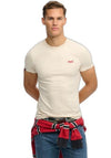 Superdry Essential Logo Embroidered T-Shirt, Beige