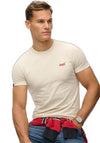 Superdry Essential Logo Embroidered T-Shirt, Beige