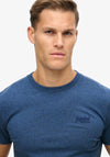 Superdry Essential Embroidered Logo T-Shirt, Bright Blue Marl
