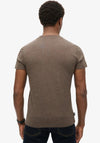 Superdry Essential Logo Embroidered T-Shirt, Nutmeg Brown Marl