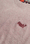 Superdry Essential Logo Embroidered T-Shirt, Cherry Red