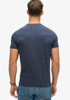 Superdry Essential Logo Embroidered T-Shirt, Dark Blue Marl