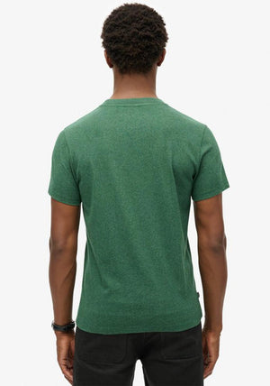Superdry Essential Logo Embroidered T-Shirt, Green Marl