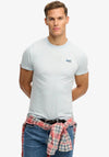 Superdry Essential Logo Embroidered T-Shirt, Ice Blue Marl