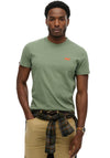 Superdry Essential Logo Embroidered T-Shirt, Khaki Green