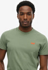 Superdry Essential Logo Embroidered T-Shirt, Khaki Green