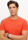 Superdry Essential Logo Embroidered T-Shirt, Bright Orange Marl