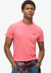 Superdry Essential Logo Embroidered T-Shirt, Punch Pink Marl